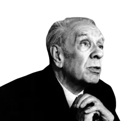Jorge Luis Borges observing the vote