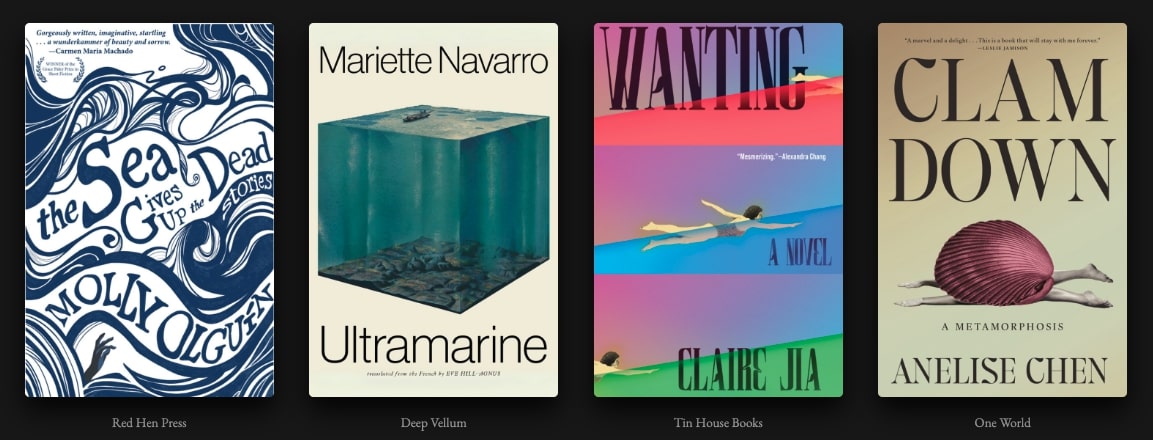 Week 18 Lineup: Water You Reading? — four sea-themed book covers