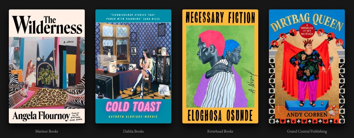 Week 19 Lineup: Now in Technicolor — four colorful book covers